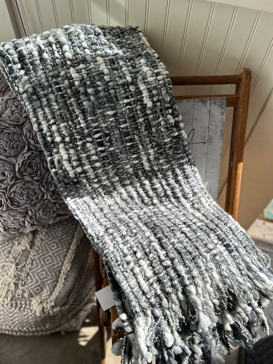 Woven Throw Gray