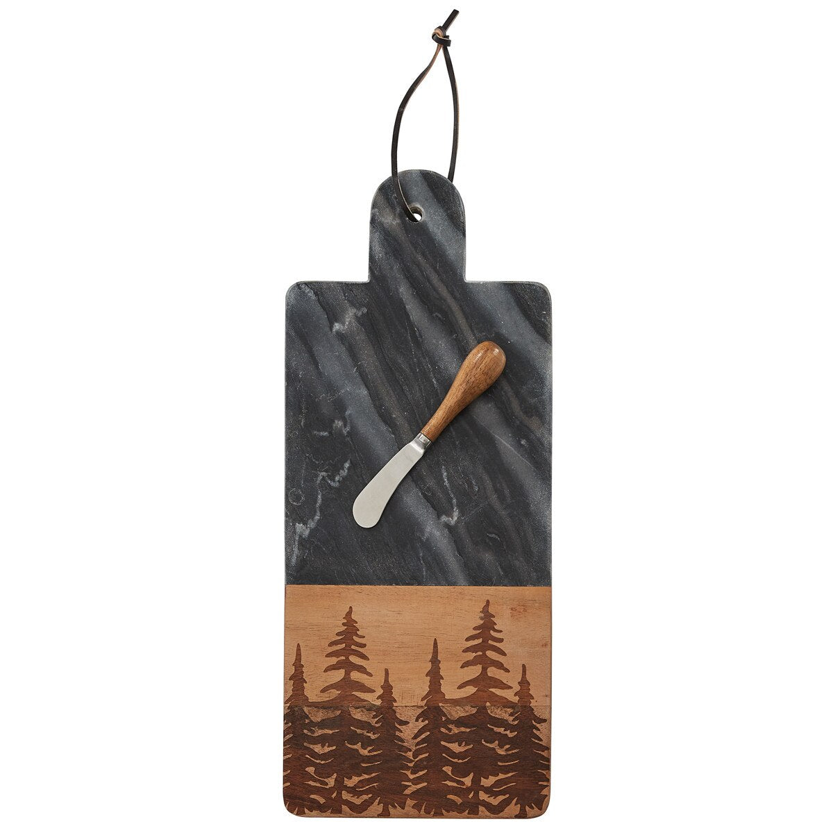 Tree Tops Marble Wood Cutting Board Spreader