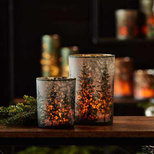 Candle Holder xmas Mel 5"