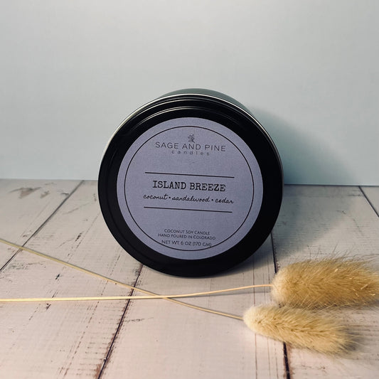 Island Breeze Tin Candle