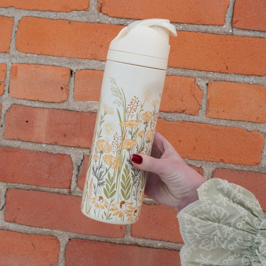 Wild Field 24oz Water Bottle - Cream