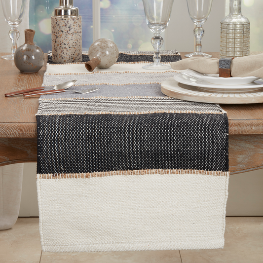 Grey Stripe Runner-16x72