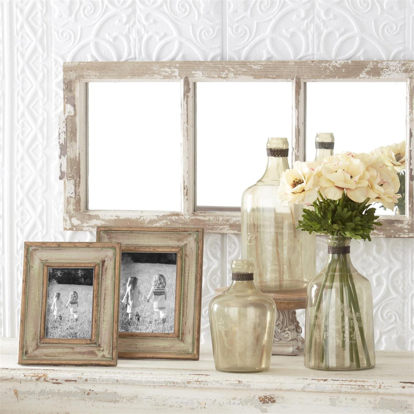 Gold Patina Green Photo Frame 10.5"