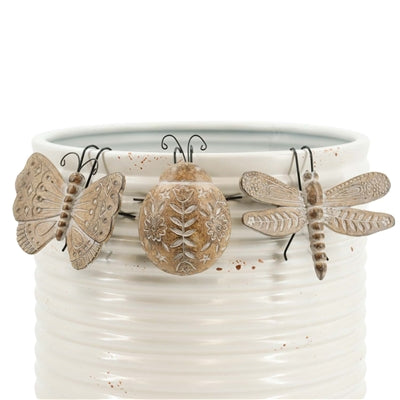 Resin Bug Planter Rim Hangers / Ladybug