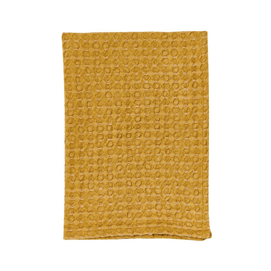 Waffle Weave Towel Gold