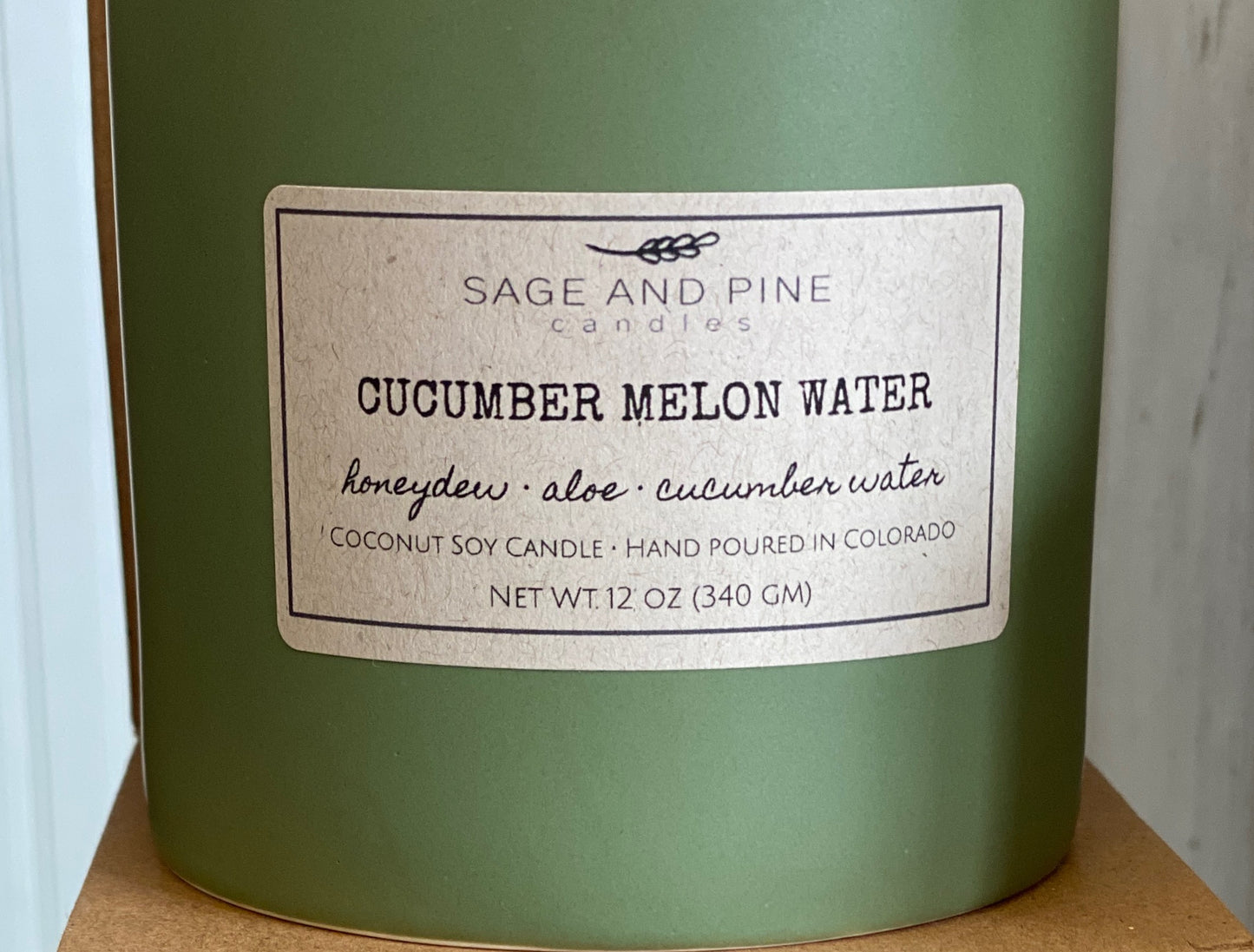 Cucumber Melon Green Jar Candle