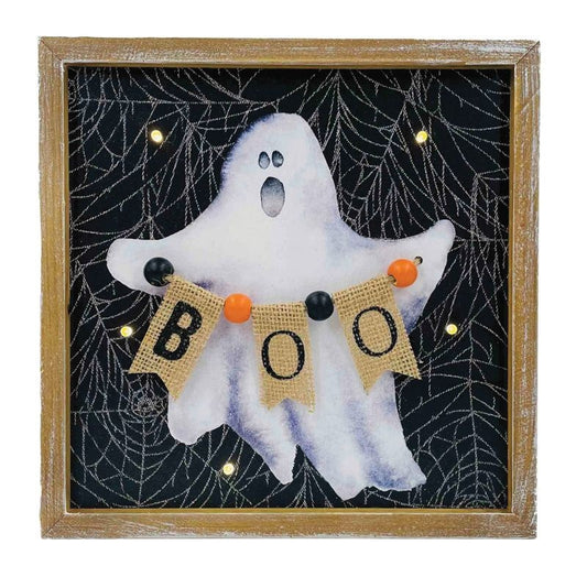 Ghost Wooden Sign