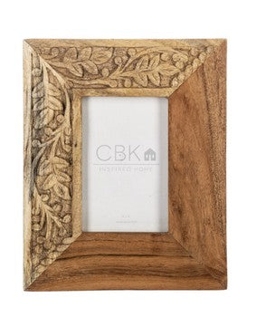Carved Leaf 4x6 Frame