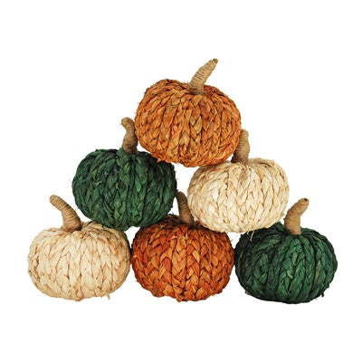 Set of 6 Rope Pumpkins