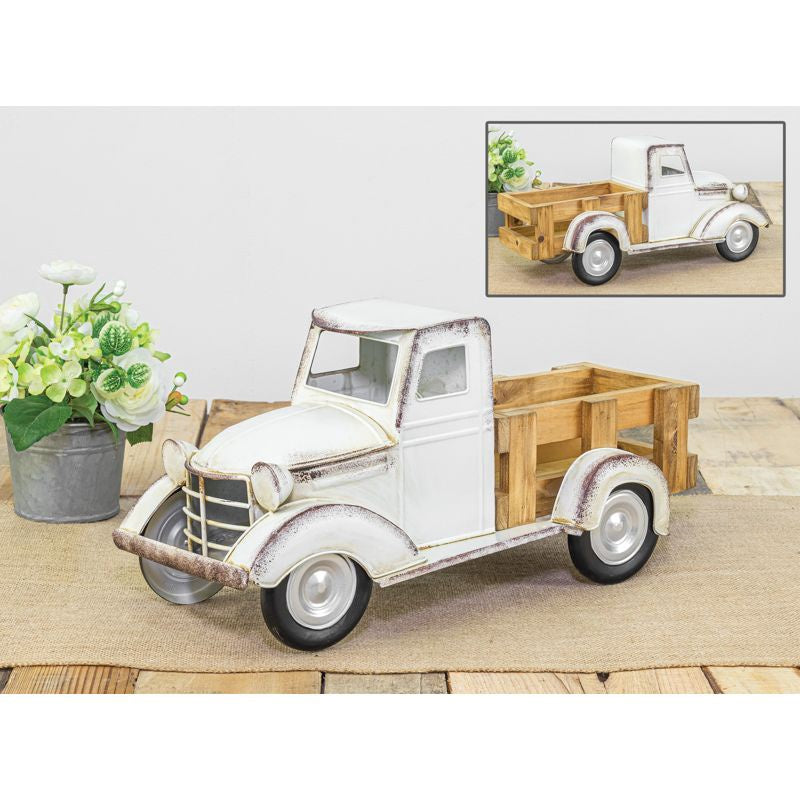Wooden Truck Bed Tabletop White