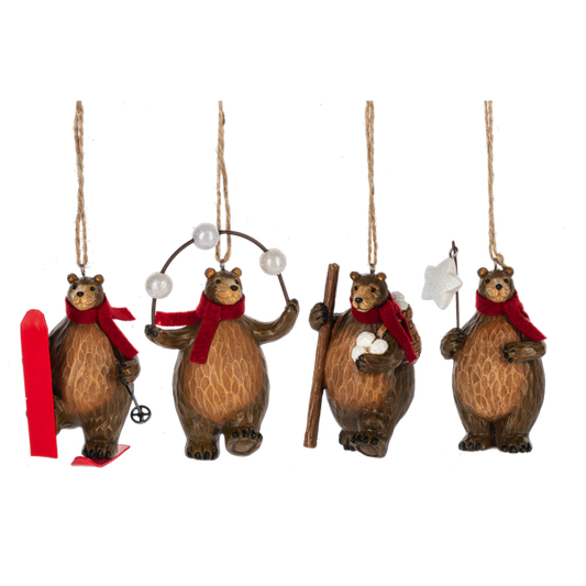 WDLAND BEAR ORN / Skiis