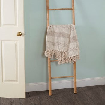 Tan Stripe Throw