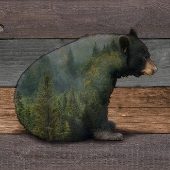 Wood Scenic Bear Wall