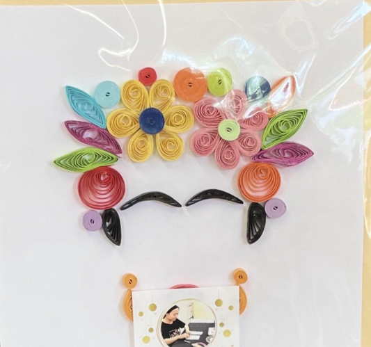 Handmade Quilling Cards Friday Kahlo