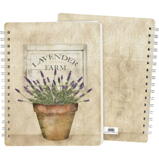 Spiral Notebook-Lavendar