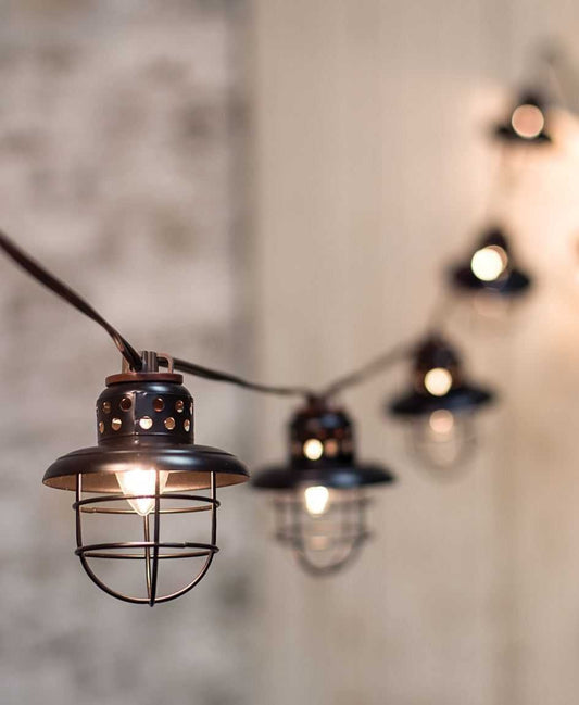 Black Lantern String Lights