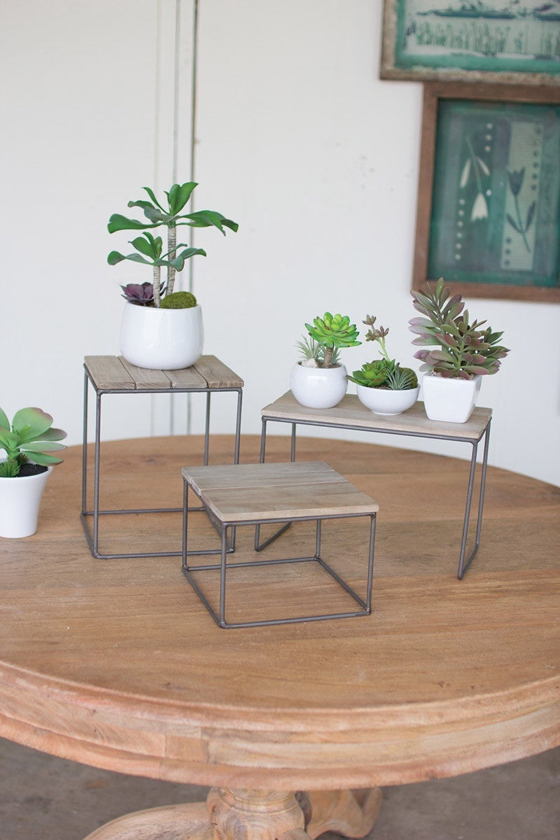 Wood and Metal Risers-Large