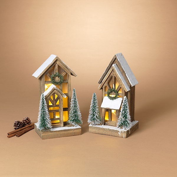 BO Lighted Wood House