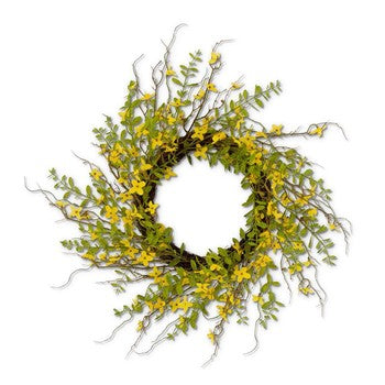 28" Forsythia Wreath Foliage