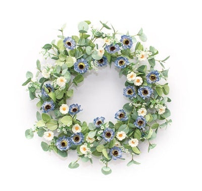 Cornflower Wreath 21.5"
