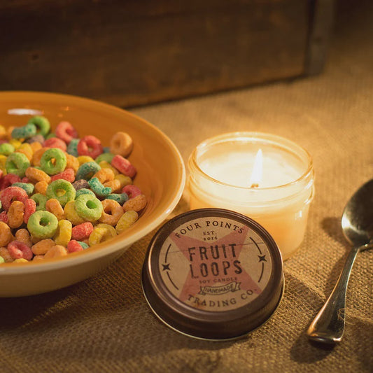 4 oz Soy Candle Fruit Loops