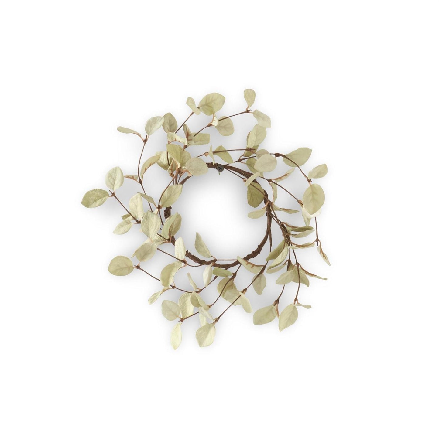 10" Light Green Eucalyptus Candle Ring