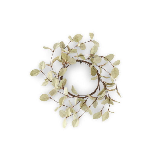 10" Light Green Eucalyptus Candle Ring