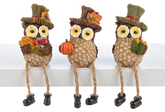 Owl Shelfsitter Gz / Owl holding corn