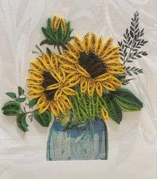 Handmade Quilling Cards Sun Flower