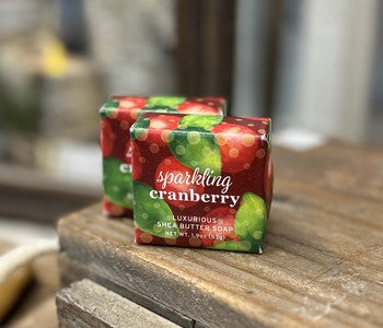 6oz wrap soap Sparkling Cranberry