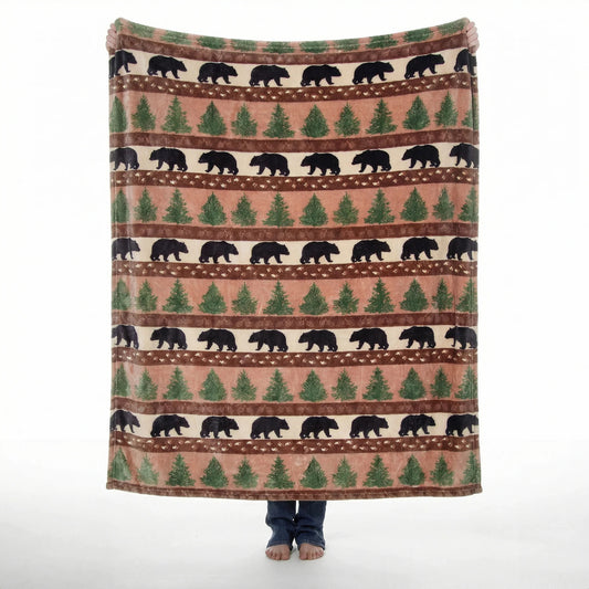 Prints & Pinecones Travel Blanket