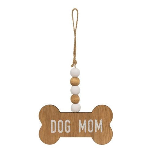 Dog Mom Beaded Bone / 'Dog Mom'