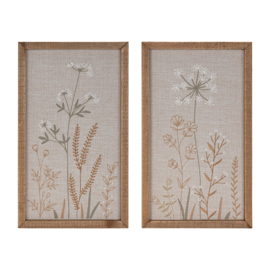 Framed Floral Canvas MEL