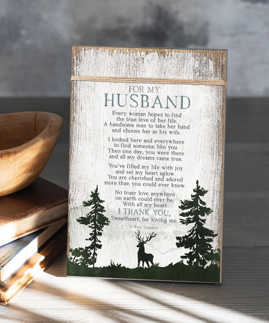 For My Husband Twine 6x9