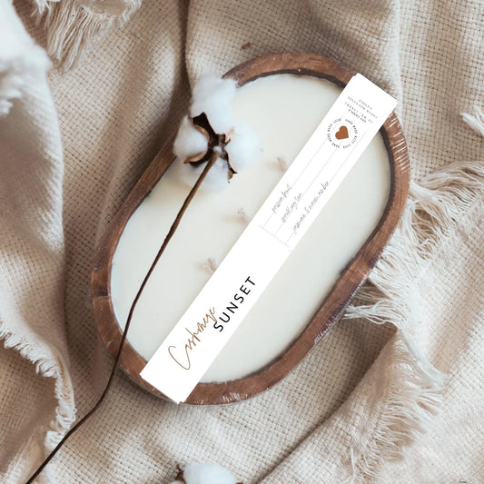 Soy Candle Refill Kit 16oz-Cashmere Sunset
