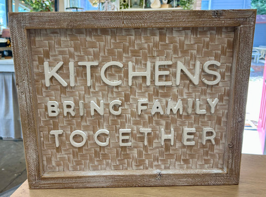 Kitchens Bring Family 20x16