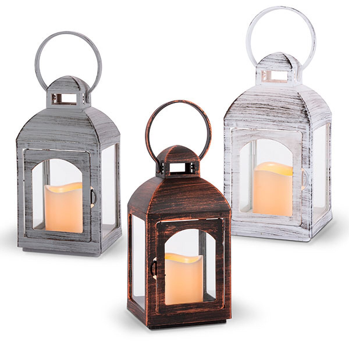 Lantern-Bronze, Gray, White 2.75"