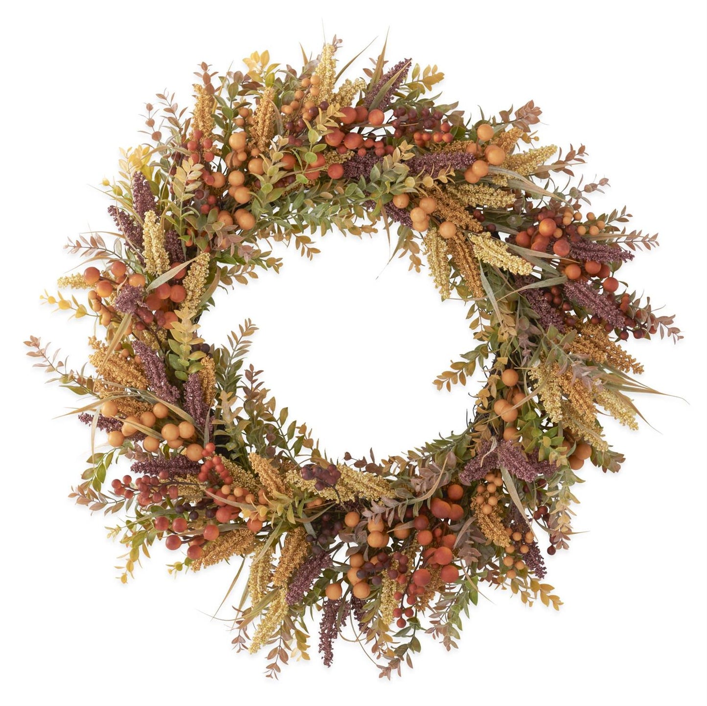 Burgundy Cream Berry Wreath