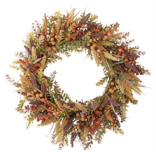 Burgundy Cream Berry Wreath