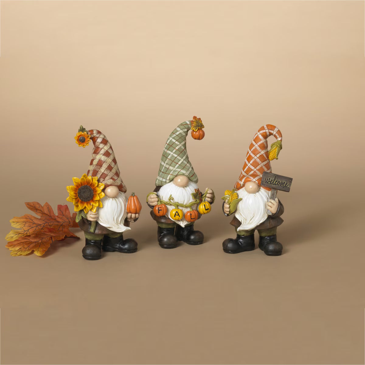 6.1"H Resin Harvest Gnome - Corn