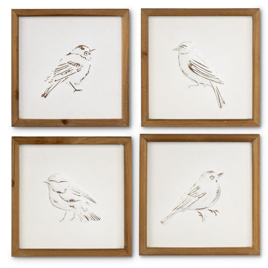 Debossed Bird Wall Art