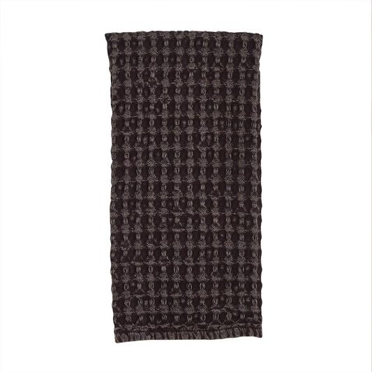 Waffle Weave Towel Chocolate Brown