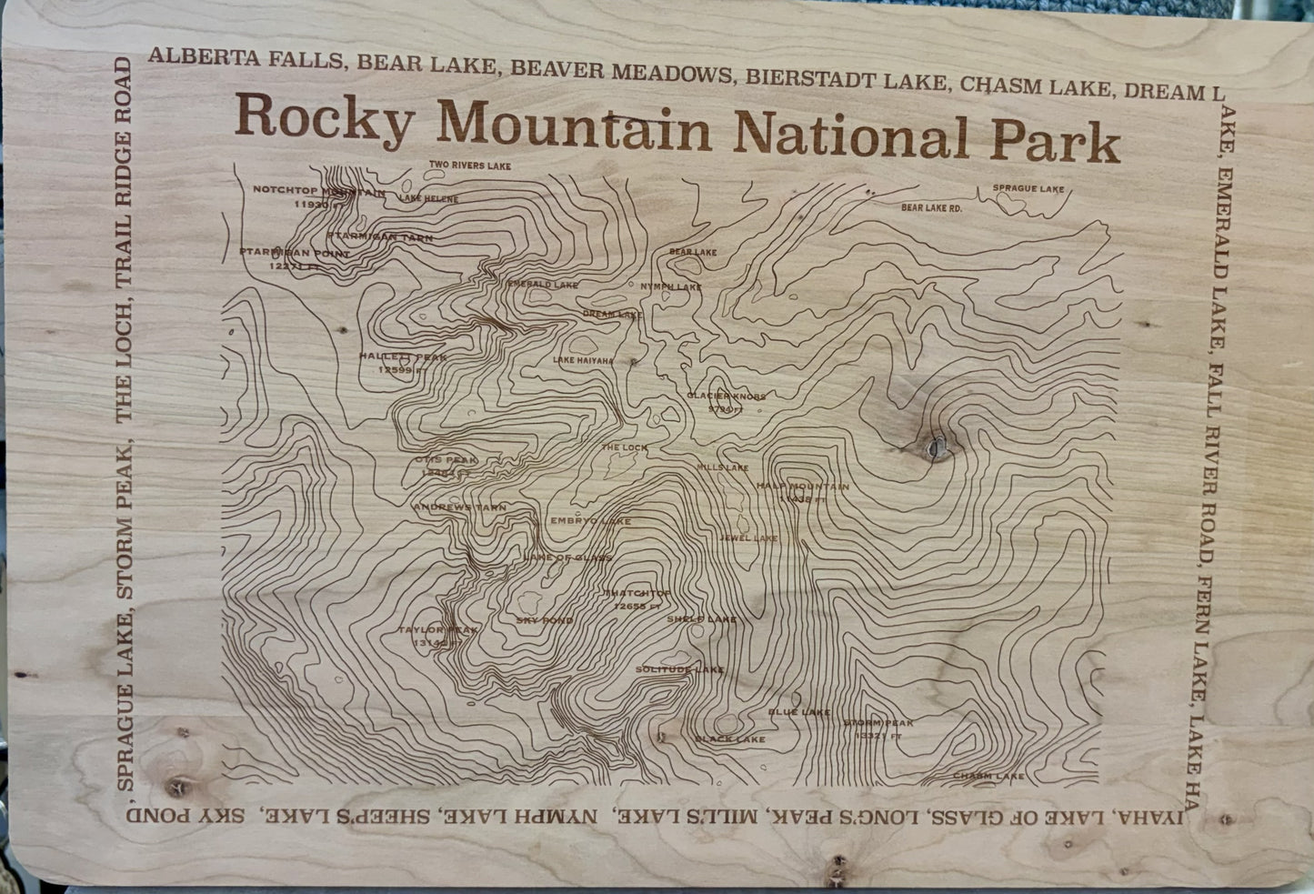 Rocky Mountain Charcuterie Cutting Board