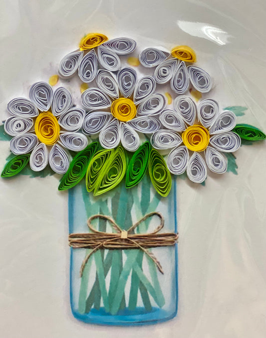 Handmade Quilling Cards Daisy