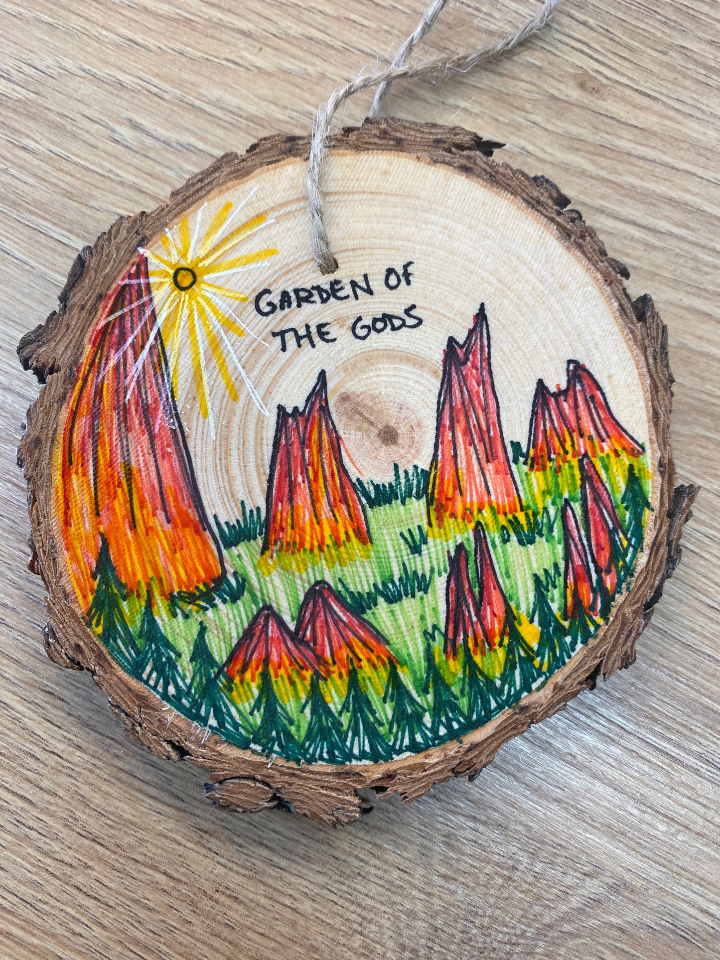 Hand Drawn Garden of the Gods Orn