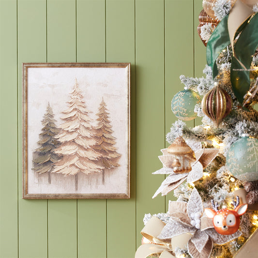 Triple Textured Tree Print 16"L x 20"H Paper/Plastic