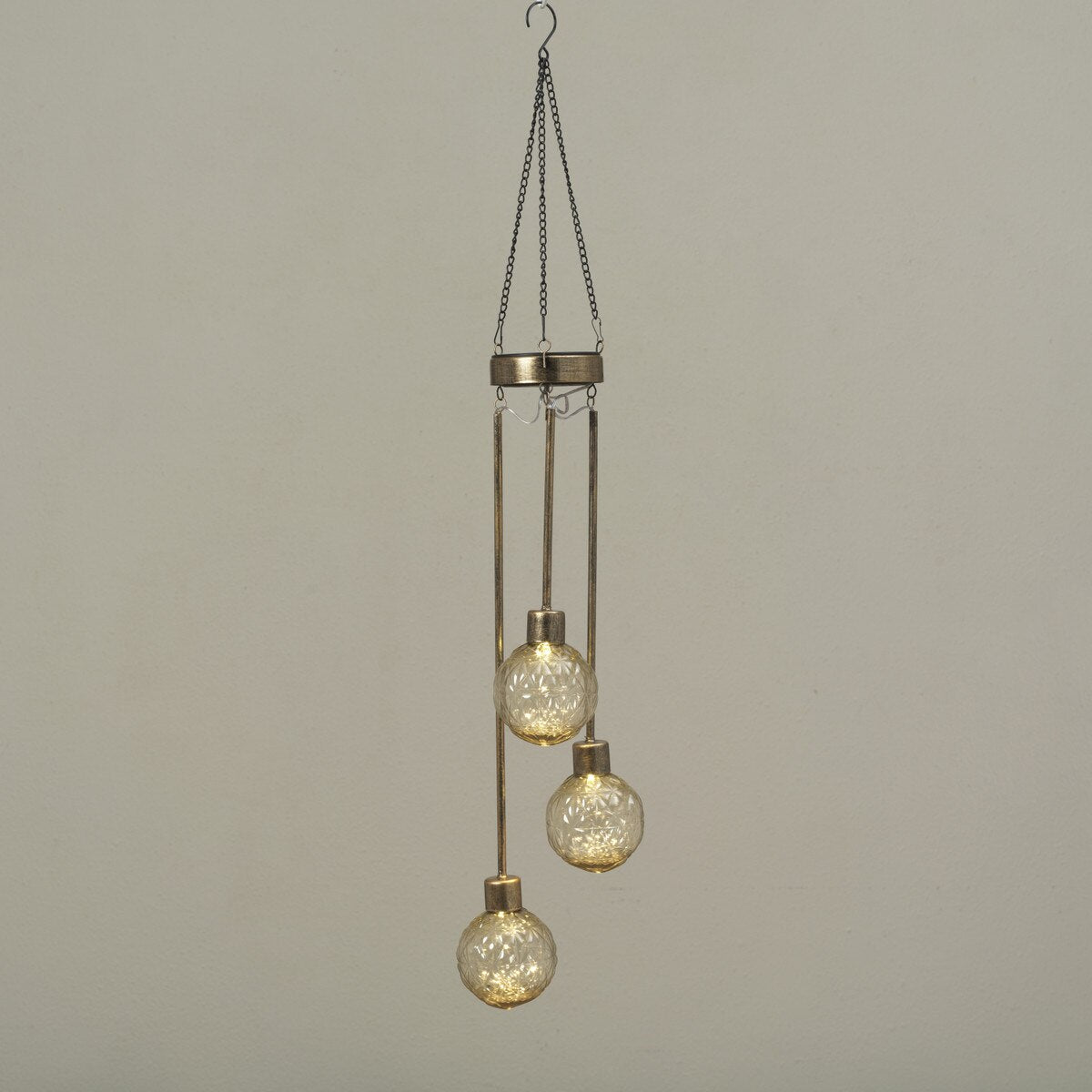 Solar Lighted Hanging Luminary 29"