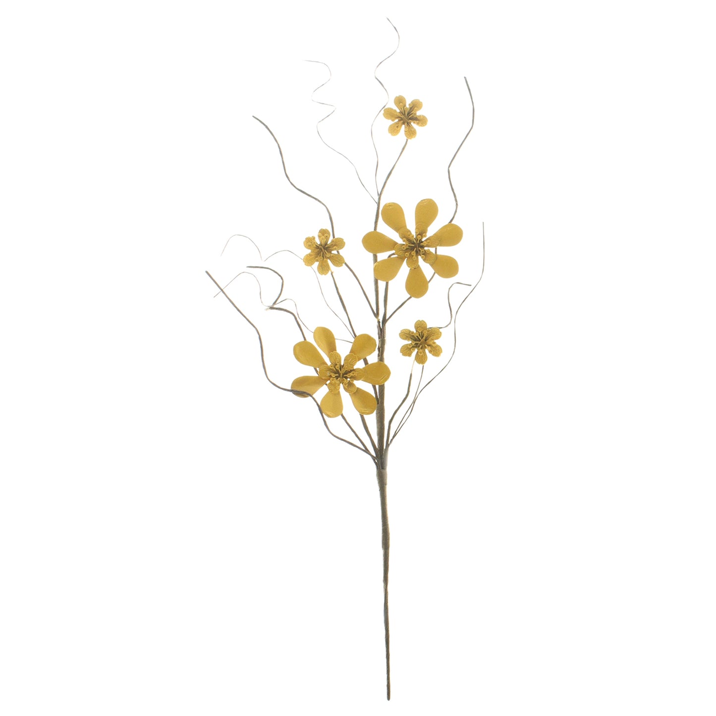 Yellow Metallic Daisy Pick