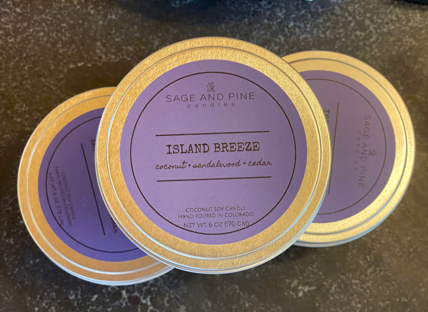 Island Breeze Tin Candle
