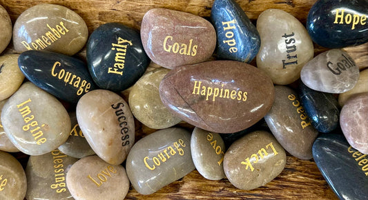 Engraved Inspirational River Stone